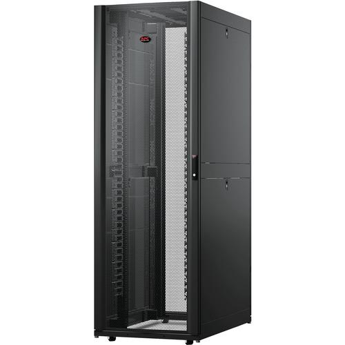 Schneider Electric APC by Schneider Electric Rack Cabinet - For Networking, Airflow System - 48U Rack Height x 19" (482.60 mm) Rack Width - Floor Standing - Black - 1365.31 kg Maximum Weight Capacity