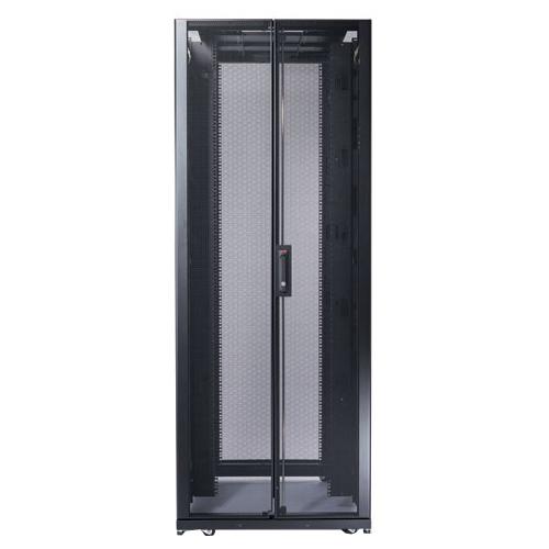 Schneider Electric APC by Schneider Electric NetShelter SX Rack Cabinet - For Blade Server, Converged Infrastructure - 42U Rack Height - Black