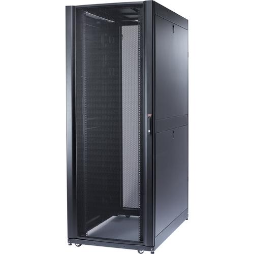 Schneider Electric APC by Schneider Electric NetShelter SX Enclosure Rack Cabinet - For Blade Server, Converged Infrastructure - 45U Rack Height x 19" (482.60 mm) Rack Width - Black - 1020.58 kg Dynamic/Rolling Weight Capacity - 1360.78 kg Static/Station