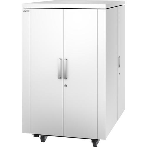 Schneider Electric APC by Schneider Electric NetShelter CX AR4024SPX432 Rack Cabinet - For Server, Storage, Converged Infrastructure - 24U Rack Height x 19" (482.60 mm) Rack Width x 33.94" (862 mm) Rack Depth - White