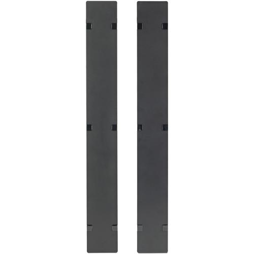 Schneider Electric APC by Schneider Electric Hinged Covers for NetShelter SX 750mm Wide 45U Vertical Cable Manager (Qty 2) - Black - 2 Pack - 45U Rack Height