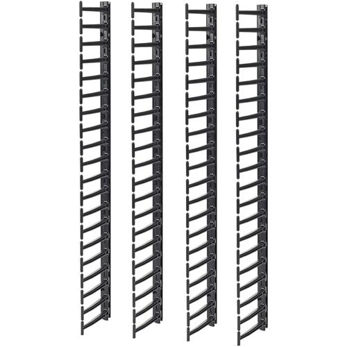 Schneider Electric APC by Schneider Electric Vertical Cable Manager for NetShelter SX Networking Enclosures (Qty 4) - Black - 4 Pack - 42U Rack Height