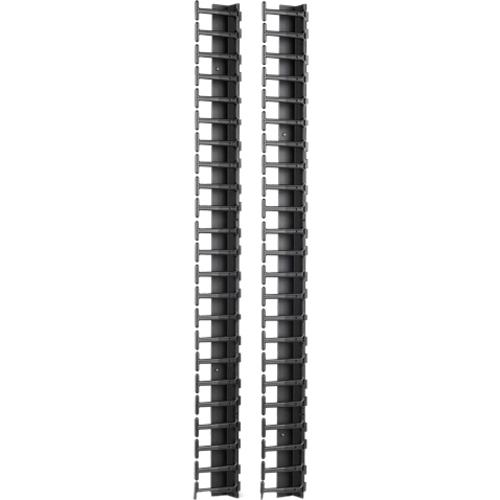 Schneider Electric APC by Schneider Electric Vertical Cable Manager for NetShelter SX 600mm Wide 42U (Qty 2) - Black - 2 Pack - 42U Rack Height