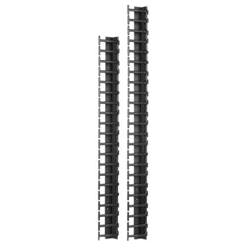Schneider Electric APC by Schneider Electric Vertical Cable Manager for NetShelter SX 600mm Wide 45U (Qty 2) - Black - 2 Pack - 45U Rack Height
