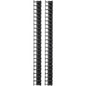 Schneider Electric APC by Schneider Electric Vertical Cable Manager for NetShelter SX 600mm Wide 48U (Qty 2) - Black - 2 Pack - 48U Rack Height