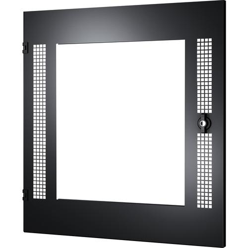 Schneider Electric APC Glass Front Door For NetShelter WX 13U - Black - 25.75" (654 mm) Height - 22.99" (584 mm) Width - 0.51" (13 mm) Depth