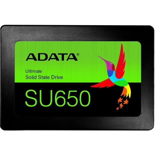 Adata Ultimate SU650 ASU650SS-120GT-R 120 GB Solid State Drive - 2.5" Internal - SATA (SATA/600) - Black - 70 TB TBW - 520 MB/s Maximum Read Transfer Rate - 3 Year Warranty