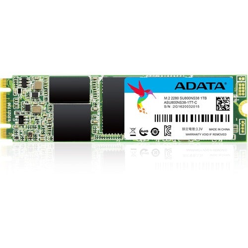 Adata Ultimate SU800 1 TB Solid State Drive - M.2 2280 Internal - SATA (SATA/600) - Notebook Device Supported - 560 MB/s Maximum Read Transfer Rate - 3 Year Warranty