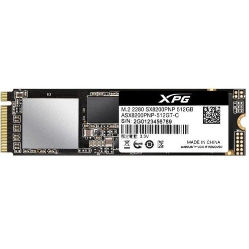 Adata XPG SX8200 Pro 512 GB Solid State Drive - M.2 2280 Internal - PCI Express (PCI Express 3.0 x4) - 320 TB TBW - 3500 MB/s Maximum Read Transfer Rate - 5 Year Warranty