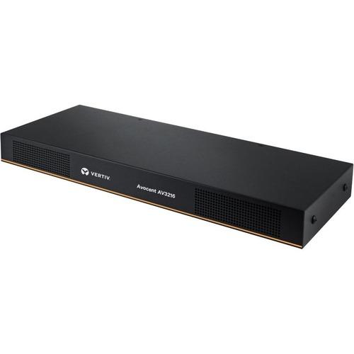 Vertiv Avocent AV3000 KVM Over IP Switch | 16 port KVM | VGA Cable (AV3216-400) - KVM over IP | Rackmount | 8 to 16 port | CAC | User Access Control | Local or Remote Access | Scalable | 2-Year Full Coverage Factory Warranty - Optional Extended Warranty