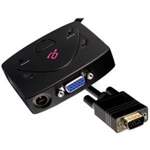 Aluratek AVS02 2-Port VGA Splitter - 2 x Monitor - 1920 x 1440 - SVGA