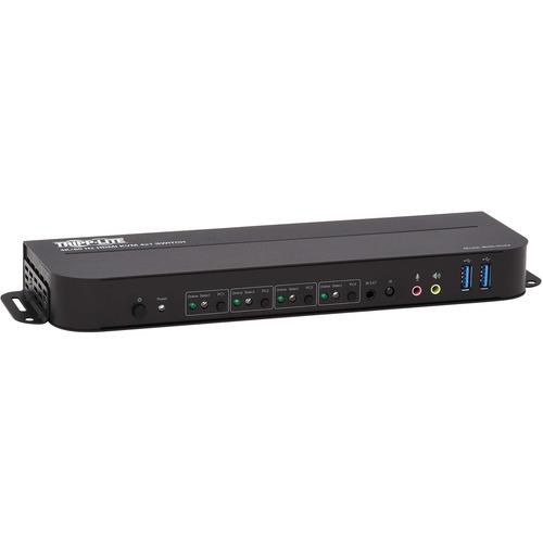 Tripp Lite B005-HUA4 4-Port HDMI/USB KVM Switch - 4 Computer(s) - 1 Local User(s) - 4096 x 2160 - 8 x USB - 5 x HDMI