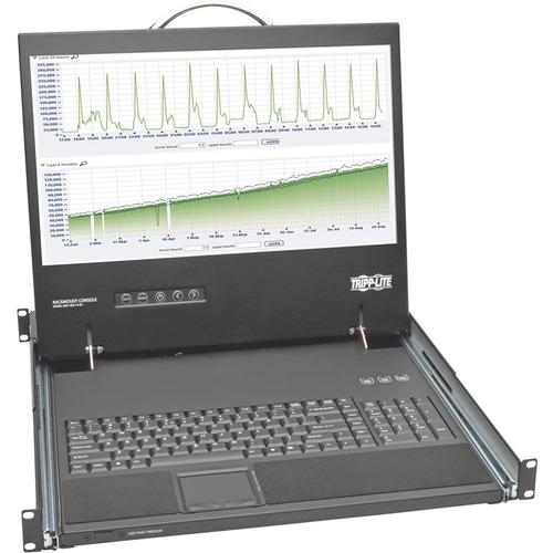 Tripp Lite B021-000-19-SH 19" Short-Depth Rackmount Console LCD - 1 Computer(s) - 19" Active Matrix TFT LCD - 1U Height