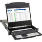 Tripp Lite B030-DP08-17DIP 8-Port DisplayPort KVM Switch Console - 8 Computer(s) - 17" LCD - Full HD - 1920 x 1080 - 16:9 - 10 x USB - Keyboard - TouchPad - 1U High - PC, Mac, Unix, Linux - Metal - Black - TAA Compliant