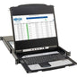 Tripp Lite B030-DP16-17DIP 16-Port DisplayPort KVM Switch Console - 16 Computer(s) - 17" LCD - Full HD - 1920 x 1080 - 16:9 - 18 x USB - Keyboard - TouchPad - 1U High - PC, Mac, Unix, Linux - Metal - Black - TAA Compliant