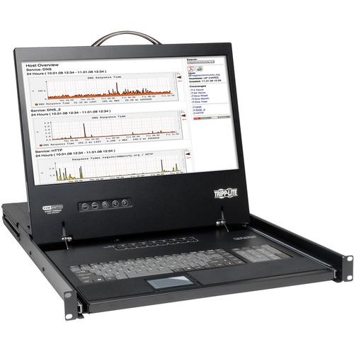 Tripp Lite NetController 19" 8-Port VGA Console KVM Switch - Steel Housing - 8 Computer(s) - 19" Active Matrix TFT LCD - 8 x HD-15 Keyboard/Mouse/Video
