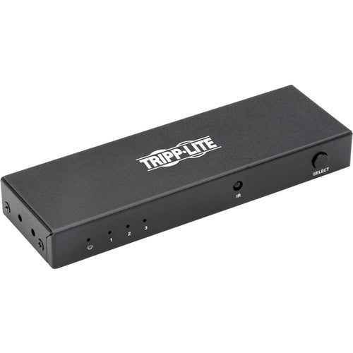 Tripp Lite 3-Port HDMI Switch with Remote Control - 4K x 2K @ 60 Hz (F/3xF) - 4096 x 2160 - 4K - 3 x 1 - Display - 1 x HDMI Out