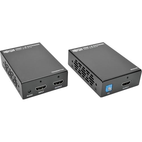 Tripp Lite B126-1A1-IR Video Extender Transmitter/Receiver - 1 Input Device - 1 Output Device - 200 ft (60960 mm) Range - 2 x Network (RJ-45) - 1 x HDMI In - 2 x HDMI Out - Full HD - 1920 x 1080 - Twisted Pair - Category 6 - Wall Mountable, Rack-mountabl