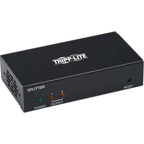 Tripp Lite B127-002-H Video Extender Transmitter - 2 Output Device - 125 ft (38100 mm) Range - 2 x Network (RJ-45) - 1 x HDMI In - 4K - 3840 x 2160 - Twisted Pair - Category 6 - Rack-mountable - TAA Compliant