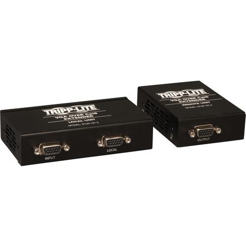 Tripp Lite VGA over Cat5 Extender Kit ( Transmitter + Receiver ) - 1 Input Device - 2 Output Device - 1000 ft (304800 mm) Range - 2 x Network (RJ-45) - 1 x VGA In - 2 x VGA Out - 1920 x 1440 - Twisted Pair - Category 6 - Wall Mountable, Rack-mountable, P