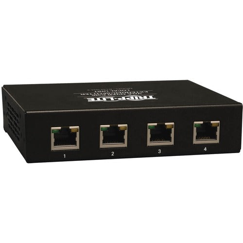 Tripp Lite 4 Port Extender/Splitter Local (Transmitter) Unit - 1 Input Device - 5 Output Device - 1000 ft (304800 mm) Range - 4 x Network (RJ-45) - 1 x VGA In - 1 x VGA Out - 1920 x 1440 - Twisted Pair - Rack-mountable, Wall Mountable, Pole-mountable - T