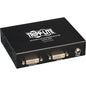 Tripp Lite DVI over Cat5 Extender/Splitter, 4-Port Local Transmitter Unit - 1 Input Device - 5 Output Device - 200 ft (60960 mm) Range - 4 x Network (RJ-45) - 2 x DVI In - Full HD - 1920 x 1080 - Twisted Pair - Category 6 - TAA Compliant