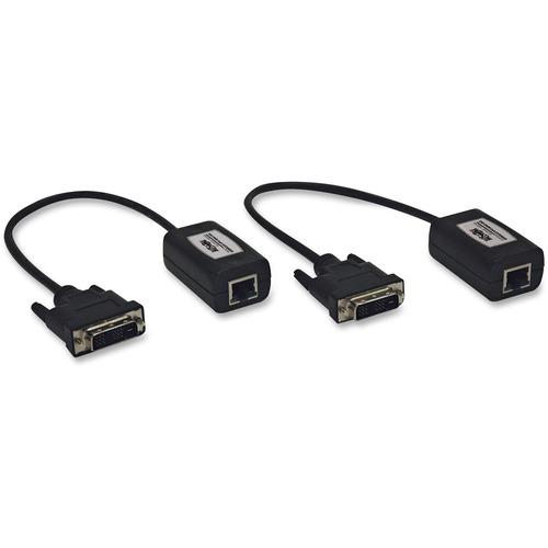 Tripp Lite DVI Over Cat5 Passive Extender Kit - 1 Input Device - 1 Output Device - 100 ft (30480 mm) Range - 2 x Network (RJ-45) - 1 x DVI In - 1 x DVI Out - Full HD - 1920 x 1080 - Twisted Pair - Category 6 - TAA Compliant
