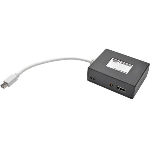 Tripp Lite 2-Port Mini DisplayPort to HDMI Splitter - HDMI/Mini DisplayPort A/V Cable for Monitor, Projector, TV, Splitter, Audio/Video Device - First End: 1 x Mini DisplayPort Male Digital Audio/Video - Second End: 2 x HDMI Male Digital Audio/Video - Su