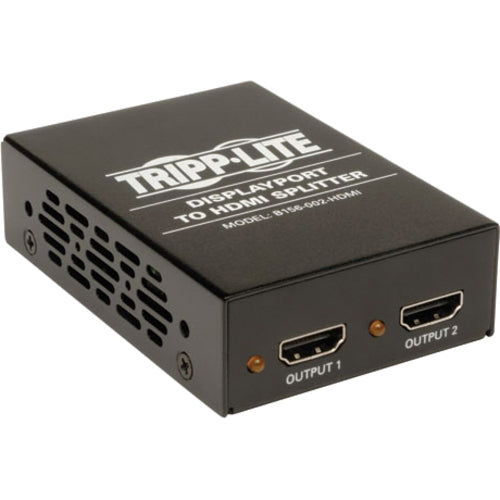 Tripp Lite Displayport to 2 X HDMI Splitter - 2 Port - DisplayPort - 2 x HDMI Out - TAA Compliant