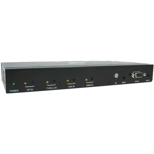 Tripp Lite B320-4X1-MH 4-Port Multi-Format Presentation Switch - 4096 x 2160 - 4K - 3 x 1 - 1 x HDMI Out - 1 x DisplayPort In - TAA Compliant