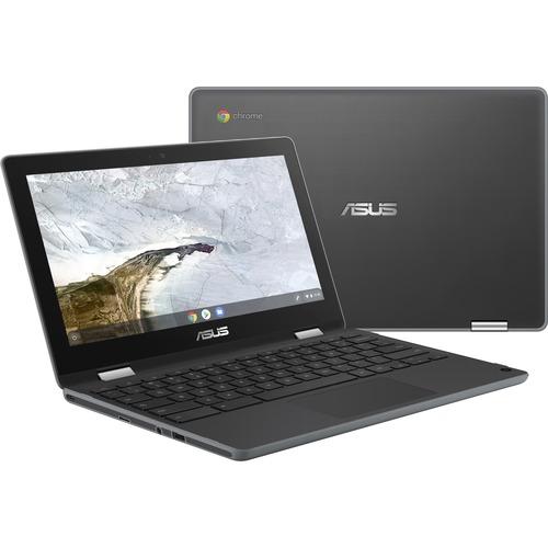 Asus Chromebook Flip C214 C214MA-Q1R-CB 11.6" Touchscreen Chromebook - HD - 1366 x 768 - Intel Celeron N4020 Dual-core (2 Core) 1.10 GHz - 4 GB RAM - 32 GB Flash Memory - Dark Gray - Chrome OS - Intel UHD Graphics 600 - In-plane Switching (IPS) Technolog
