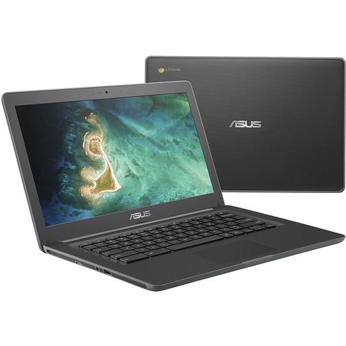 Asus Chromebook C403 C403NA-C1-CA 14" Rugged Notebook - HD - 1366 x 768 - Intel Celeron N3350 Dual-core (2 Core) 1.10 GHz - 4 GB RAM - 32 GB Flash Memory - Dark Gray - Chrome OS - Intel HD Graphics 500 - IEEE 802.11ac Wireless LAN Standard