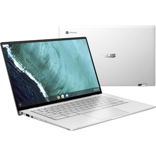 Asus Chromebook Flip C434 C434TA-Q1-CB 14" Chromebook - Full HD - 1920 x 1080 - Intel m3-8100Y 1.10 GHz - 4 GB RAM - 64 GB Flash Memory - Black, Silver - Chrome OS - Intel HD Graphics 615 - IEEE 802.11ac Wireless LAN Standard