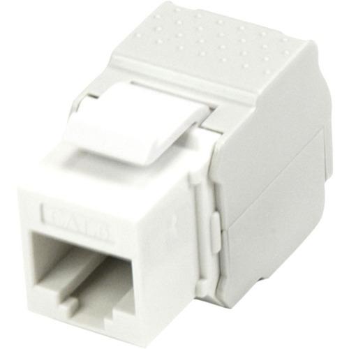 StarTech.com Cat 6 Keystone Jack White - Tool-Less - RJ-45