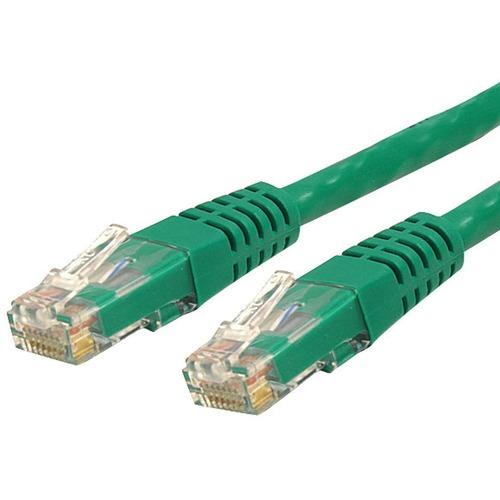 StarTech.com 3ft CAT6 Ethernet Cable - Green Molded Gigabit - 100W PoE UTP 650MHz - Category 6 Patch Cord UL Certified Wiring/TIA - 3ft Green CAT6 Ethernet cable delivers Multi Gigabit 1/2.5/5Gbps & 10Gbps up to 160ft - 650MHz - Fluke tested to ANSI/TIA-