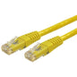 StarTech.com 5ft CAT6 Ethernet Cable - Yellow Molded Gigabit - 100W PoE UTP 650MHz - Category 6 Patch Cord UL Certified Wiring/TIA - 5ft Yellow CAT6 Ethernet cable delivers Multi Gigabit 1/2.5/5Gbps & 10Gbps up to 160ft - 650MHz - Fluke tested to ANSI/TI