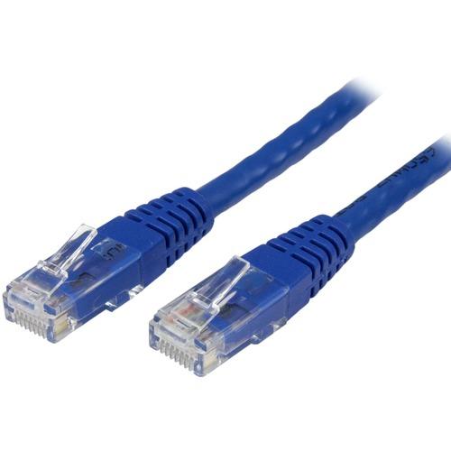 StarTech.com 75ft CAT6 Ethernet Cable - Blue Molded Gigabit - 100W PoE UTP 650MHz - Category 6 Patch Cord UL Certified Wiring/TIA - 75ft Blue CAT6 Ethernet cable delivers Multi Gigabit 1/2.5/5Gbps & 10Gbps up to 160ft - 650MHz - Fluke tested to ANSI/TIA-