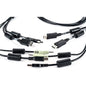 Vertiv Cybex SC800/SC900 6 feet All-in-One KVM Cable | Dual Head | 4K UHD | DisplayPort-to-DisplayPort (CBL0106) - 6 ft KVM Cable for Keyboard/Mouse, Speaker, KVM Switch, Audio Device - First End: 2 x DisplayPort Male Digital Audio/Video, First End: 1 x