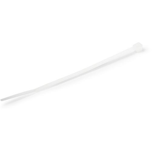 StarTech.com 4"(10cm) Cable Ties, 7/8"(22mm) Dia, 18lb(8kg) Tensile Strength, Nylon Self Locking Zip Ties, UL Listed, 1000 Pack, White - Cable ties for 0.86"/22 mm bundle diameter - Small nylon/plastic zip wraps for electrical/network cable/Tool-less/Ind