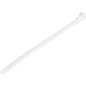 StarTech.com 8"(20cm) Reusable Cable Ties, 1-7/8"(50mm) Dia. 50lb(22Kg) Tensile Strength, Nylon, In/Outdoor, UL Listed, 100 Pack, White - Reusable cable ties for 1.96in/50mm bundle diameter - Adjustable large resealable nylon/plastic zip wraps for electr