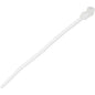 StarTech.com 4"(10cm) Cable Ties with Mounting Hole, 7/8"(24mm) Dia, 18lb(8kg) Tensile Strength, Nylon Zip Ties, UL Listed, 100 Pack - 100 pk cable tie with mounting hole for 0.94in/24mm bundle dia - Screw down mountable head self locking nylon zip ties/