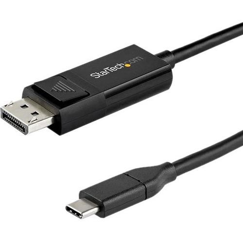 StarTech.com 3ft (1m) USB C to DisplayPort 1.4 Cable 8K 60Hz/4K - Reversible DP to USB-C or USB-C to DP Video Adapter Cable HBR3/HDR/DSC - Reversible USB C to DisplayPort 1.4 cable (USB-C DP Alt Mode laptop to monitor) or DP 1.4 to USB-C display cable -