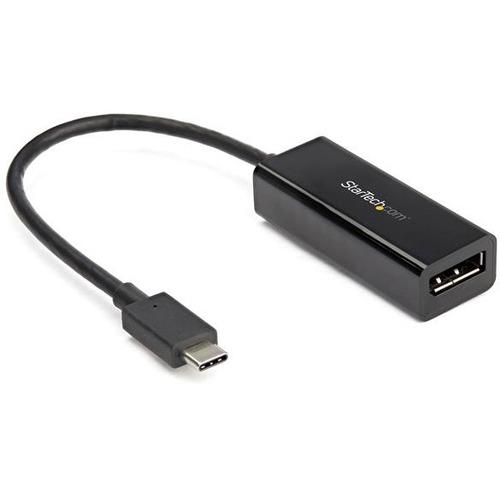 StarTech.com 8K USB C to DisplayPort Adapter - USB Type C to DP 1.4 Alt Mode Video Converter - 8K/5K/4K HBR3 USB C to DisplayPort Monitor - USB-C to DisplayPort 1.4 adapter w/ HDR/DisplayHDR/HBR3/DSC/HDCP 2.2/1.4; 8K 60Hz/4K 120Hz/1080p - USB-C to DP vid