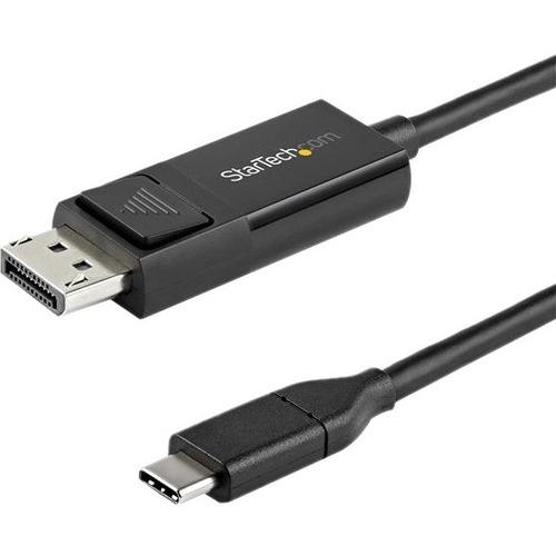 StarTech.com 3ft (1m) USB C to DisplayPort 1.2 Cable 4K 60Hz - Reversible DP to USB-C / USB-C to DP Video Adapter Monitor Cable HBR2/HDR - Reversible USB C to DisplayPort 1.2 cable (USB-C DP Alt Mode laptop to monitor) or DP 1.2 to USB-C display cable -