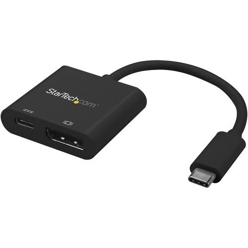 StarTech.com USB C to DisplayPort Adapter with 60W Power Delivery Pass-Through - 4K 60Hz USB Type-C to DP 1.2 Video Converter w/ Charging - USB-C to DisplayPort 1.2 video display adapter converter 4K 60Hz; HBR2/HDCP 2.2/1.4 -60W Power Delivery pass-throu
