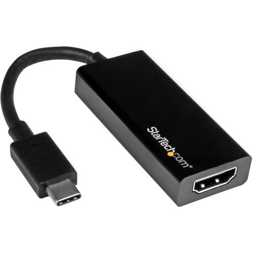 StarTech.com StarTech.com - USB-C to HDMI Adapter - 4K 30Hz - Black - USB Type-C to HDMI Adapter - USB 3.1 - Thunderbolt 3 Compatible - USB C to HDMI adapter supports 4K resolutions - Reversible USB-C also connects to your Thunderbolt 3 based device - US