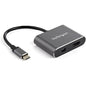 StarTech.com USB C Multiport Video Adapter - 4K 60Hz USB-C to HDMI 2.0 or Mini DisplayPort 1.2 Monitor Display Adapter - HBR2 HDR - 2-in-1 USB-C multiport video adapter 4K 60Hz Mini DisplayPort 1.2 or HDMI 2.0 - USB C to HDMI (HDR)/mDP 1.2 (HBR2) - HDCP