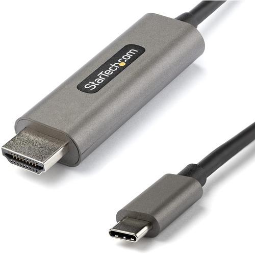 StarTech.com 6ft (2m) USB C to HDMI Cable 4K 60Hz with HDR10, Ultra HD USB Type-C to HDMI 2.0b Video Adapter Cable, DP 1.4 Alt Mode HBR3 - 6.6ft/2m USB C (DisplayPort 1.4 Alt Mode HBR3) to HDMI 2.0b video adapter cable - 4K 60Hz w/ HDR10/7.1 Audio/HDCP 2