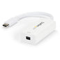 StarTech.com StarTech.com - USB-C to Mini DisplayPort Adapter - 4K 60Hz - White - USB Type-C to Mini DP Adapter - Thunderbolt 3 Compatible - USBC to Mini DisplayPort Adapter supports 4K resolutions - Reversible USBC connects easily to your Thunderbolt 3