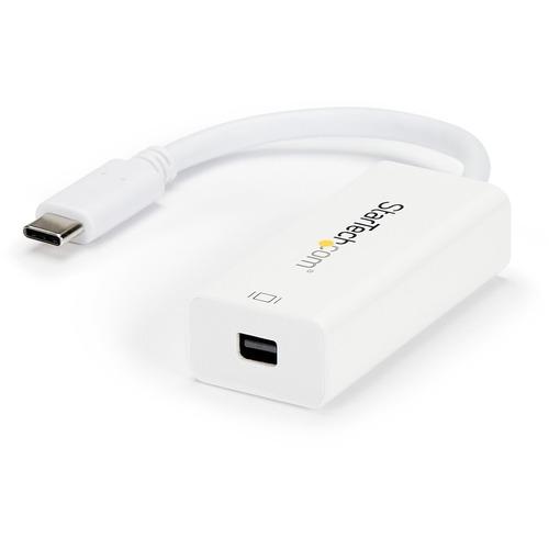 StarTech.com StarTech.com - USB-C to Mini DisplayPort Adapter - 4K 60Hz - White - USB Type-C to Mini DP Adapter - Thunderbolt 3 Compatible - USBC to Mini DisplayPort Adapter supports 4K resolutions - Reversible USBC connects easily to your Thunderbolt 3